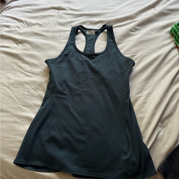 Athleta Tops - Athleta Dark Gray Racerback Tank Top